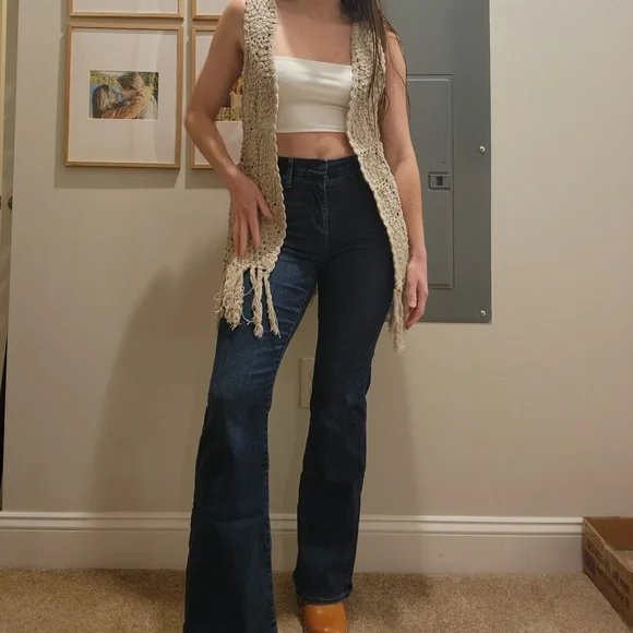 Grey Crochet Rebellion Vest - Picture 3 of 8